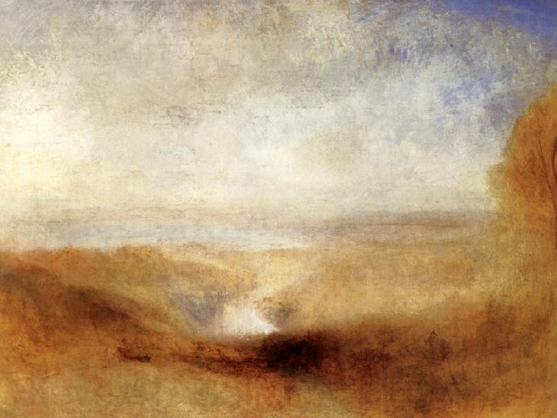 Joseph Mallord William Turner Landscape with Juntion of the Severn and the Wye Norge oil painting art